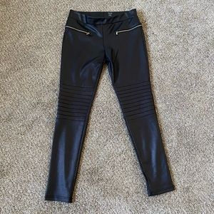 Biker Chick Black Leggings